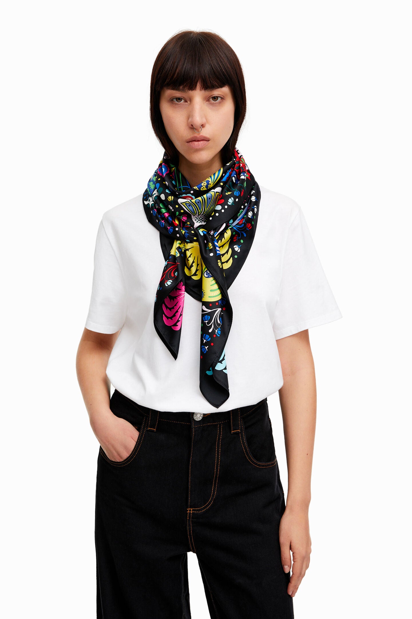 BYL silk scarf-57